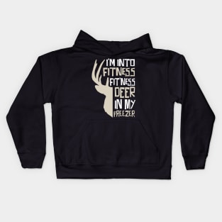 Fitness Deer In My Mouth Kids Hoodie